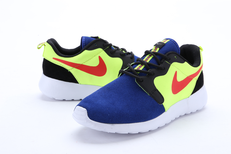 nike rosherun hyp prs qs bleu chaussures noir jaune (1)